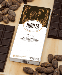 70% Cacao Crunch – con nibs & sal marina / cacao fino de aroma